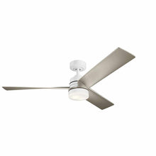 Load image into Gallery viewer, Spyn LED Ceiling Fan in White.
