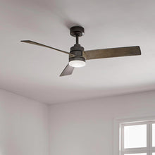 Load image into Gallery viewer, Spyn LED Ceiling Fan in living room.
