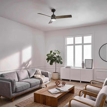 Load image into Gallery viewer, Spyn LED Ceiling Fan in living room.
