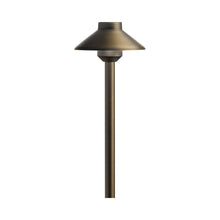 Load image into Gallery viewer, Stepped Dome LED Path Light in Centennial Brass (15-Inch).
