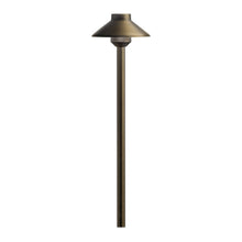 Load image into Gallery viewer, Stepped Dome LED Path Light in Centennial Brass (22.5-Inch).
