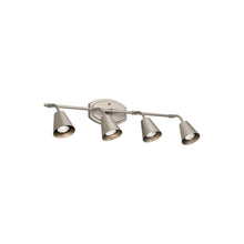 Load image into Gallery viewer, Sylvia Light Rail Light in Satin Nickel (4-Light).
