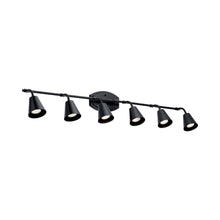 Load image into Gallery viewer, Sylvia Light Rail Light in Black (6-Light).
