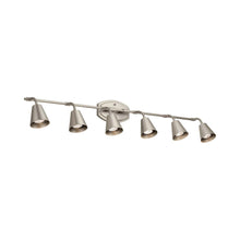 Load image into Gallery viewer, Sylvia Light Rail Light in Satin Nickel (6-Light).
