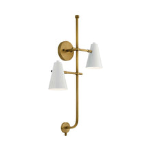Load image into Gallery viewer, Sylvia Wall Light in White Shade.
