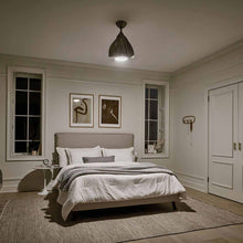 Load image into Gallery viewer, Terna LED Ceiling Fan in bedroom.
