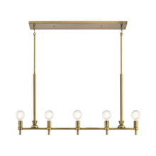 Load image into Gallery viewer, Torvee Linear Pendant Light in Detail.
