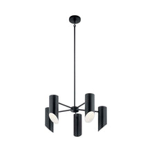 Load image into Gallery viewer, Trentino Chandelier in Black (5-Light).
