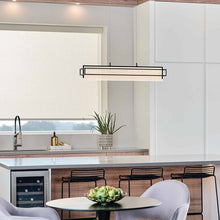 Load image into Gallery viewer, Vega LED Linear Pendant Light in kitchen.
