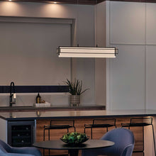 Load image into Gallery viewer, Vega LED Linear Pendant Light in kitchen.
