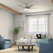 Load image into Gallery viewer, Verdi LED Ceiling Fan in living room.
