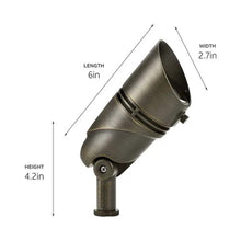 Load image into Gallery viewer, VLO Accent LED Landscape Light - line drawing.
