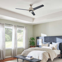 Load image into Gallery viewer, Zeus LED Ceiling Fan in bedroom.
