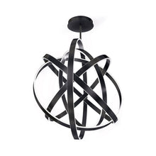 Load image into Gallery viewer, Kinetic LED Chandelier in Black.
