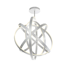 Load image into Gallery viewer, Kinetic LED Chandelier in Titanium.
