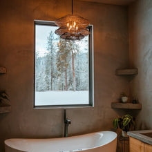 Load image into Gallery viewer, Kokoro Pendant Light in bathroom.
