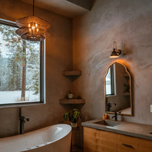 Load image into Gallery viewer, Kokoro Pendant Light in bathroom.
