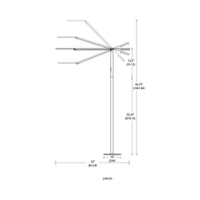 Load image into Gallery viewer, Equo LED Floor Lamp - line drawing.
