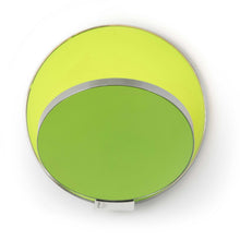 Load image into Gallery viewer, Gravy Hardwire LED Wall Light in Chrome and Matte Green.
