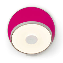 Load image into Gallery viewer, Gravy Hardwire LED Wall Light in Silver and Matte Hot Pink.
