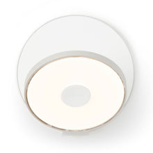Load image into Gallery viewer, Gravy Hardwire LED Wall Light in Silver and Matte White.
