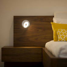 Load image into Gallery viewer, Gravy Hardwire LED Wall Light in bedroom.
