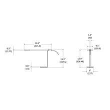 Load image into Gallery viewer, Gravy LED Desk Lamp - line drawing.
