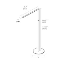 Load image into Gallery viewer, Lady7 LED Floor Lamp - line drawing.
