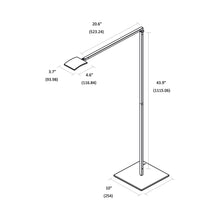 Load image into Gallery viewer, Mosso Pro LED Floor Lamp - line drawing.
