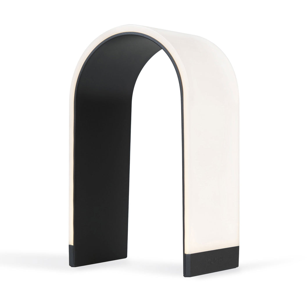 Mr. N LED Table Lamp in Metallic Black/Medium.