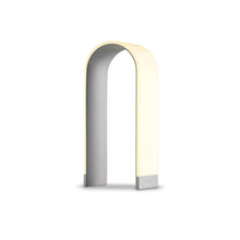 Load image into Gallery viewer, Mr. N LED Table Lamp in Silver/Tall.
