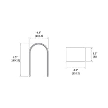 Load image into Gallery viewer, Mr. N LED Table Lamp - line drawing.
