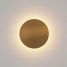 Load image into Gallery viewer, Ramen LED Outdoor Wall Light in Small/Brass.
