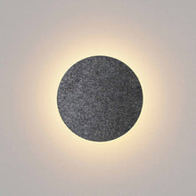Load image into Gallery viewer, Ramen LED Outdoor Wall Light in Small/Charcoal Felt.
