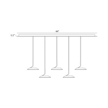 Load image into Gallery viewer, Royyo LED Linear Pendant Light - line drawing.
