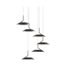 Load image into Gallery viewer, Royyo LED Multi Light Pendant Light in 6-Light/Matte Black.
