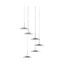 Load image into Gallery viewer, Royyo LED Multi Light Pendant Light in 6-Light/Chrome.
