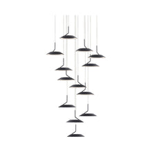 Load image into Gallery viewer, Royyo LED Multi Light Pendant Light in 13-Light/Matte Black.
