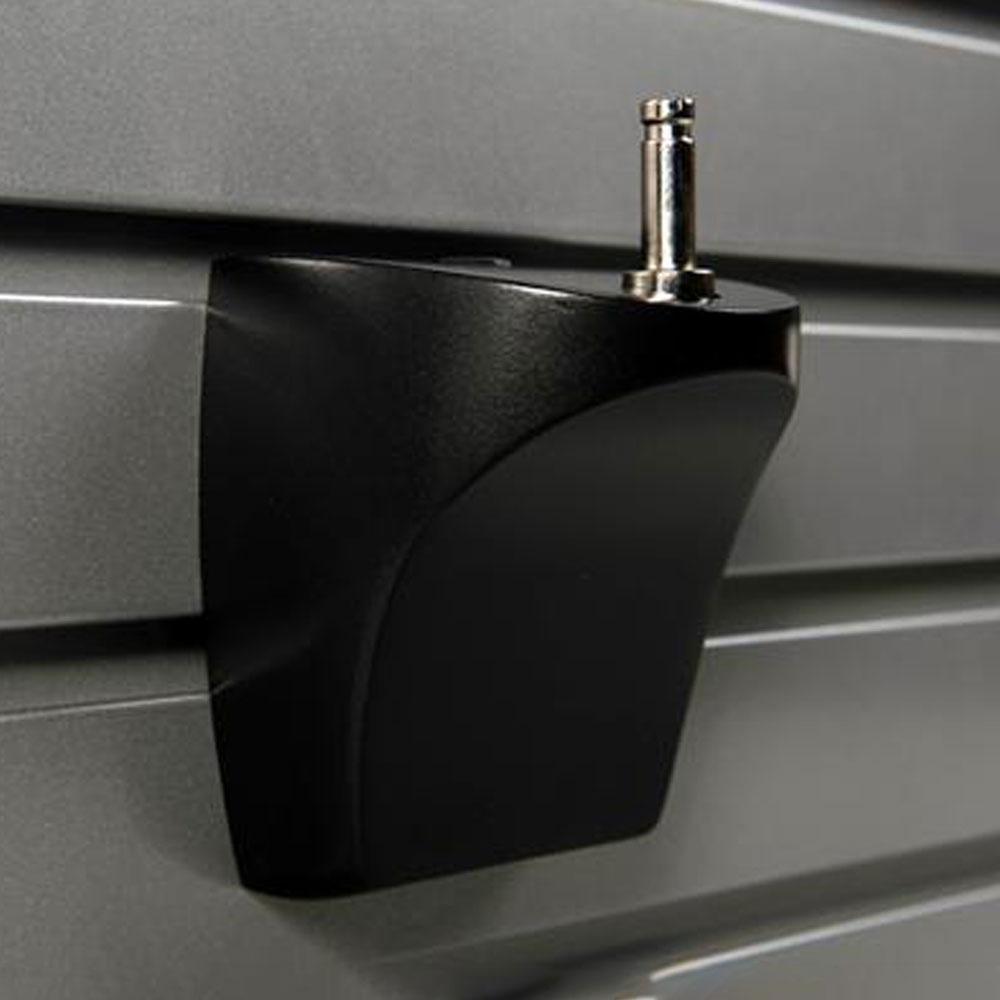 Slatwall Mount in Metallic Black.
