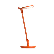 Load image into Gallery viewer, Splitty LED Desk Lamp in Matte Orange/Standard Desk Base.
