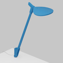 Load image into Gallery viewer, Splitty LED Desk Lamp in Matte Pacific Blue/Through-Table Mount .
