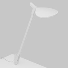 Load image into Gallery viewer, Splitty LED Desk Lamp in Matte White/Through-Table Mount .
