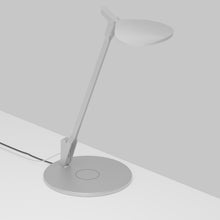 Load image into Gallery viewer, Splitty LED Desk Lamp in Silver/Wireless Charging Qi Base .
