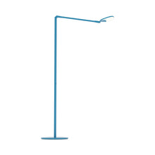 Load image into Gallery viewer, Splitty LED Floor Lamp in Matte Pacific Blue.
