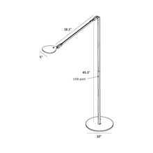 Load image into Gallery viewer, Splitty LED Floor Lamp - line drawing.
