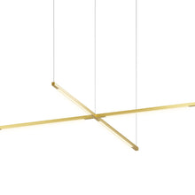 Load image into Gallery viewer, Z-Bar Cross LED Pendant Light in Detail.
