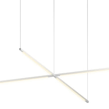 Load image into Gallery viewer, Z-Bar Cross LED Pendant Light in Detail.
