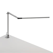 Load image into Gallery viewer, Z-Bar LED Desk Lamp in Metallic Black/Desk Base.
