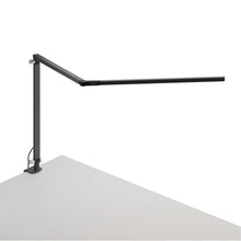 Load image into Gallery viewer, Z-Bar LED Desk Lamp in Silver/Grommet Mount.
