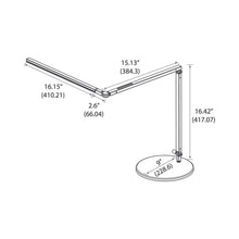 Load image into Gallery viewer, Z-Bar LED Desk Lamp - line drawing.
